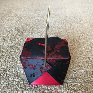 Red & Black "Takeout Box" Style Clutch Bag